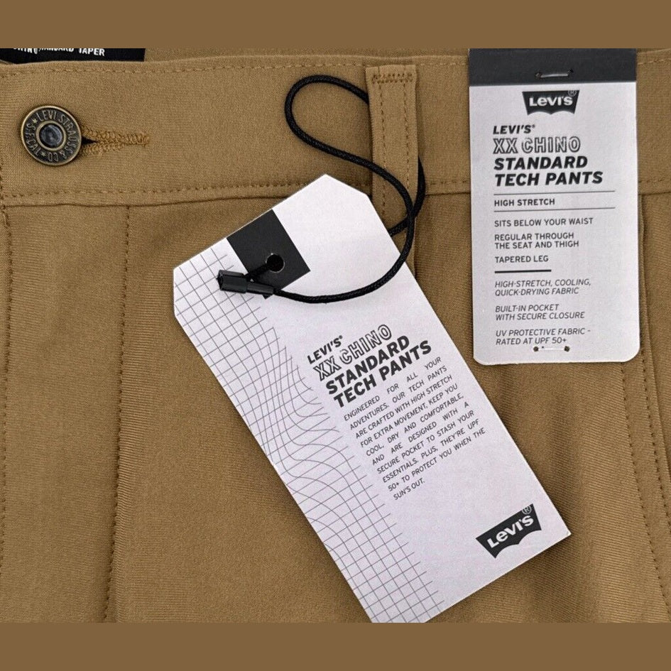 $69 Levi’s XX Chino Standard Tech Men’s Pants- Brown Walnut- 34Wx30L