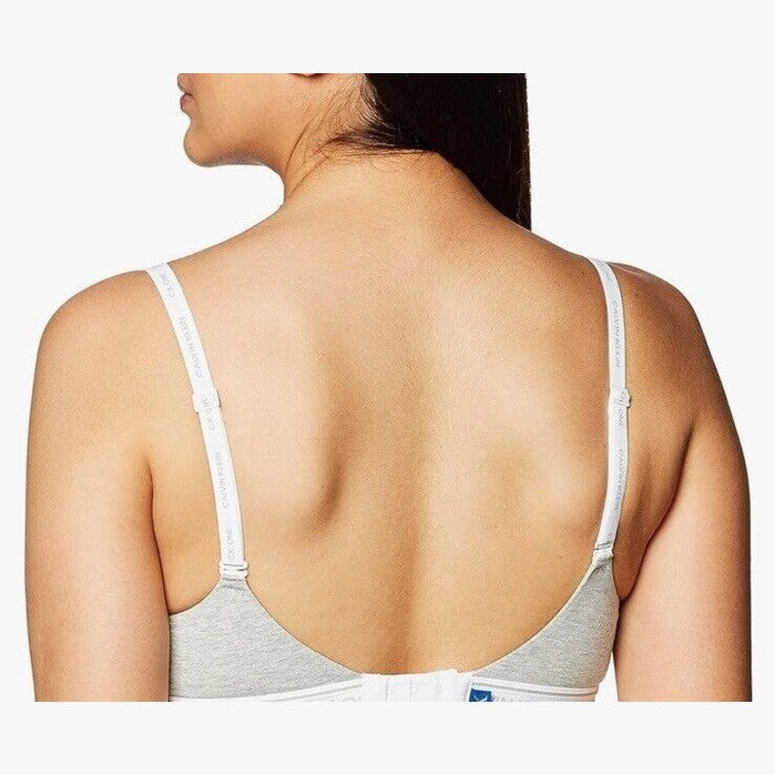 Calvin Klein  Women’s Archive Logo Lightly Lined Bralette QF6094-Black- XLarge
