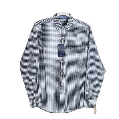 IZOD Men’s Classic Plaid Button-Down Shirt - Blue Estate - Small
