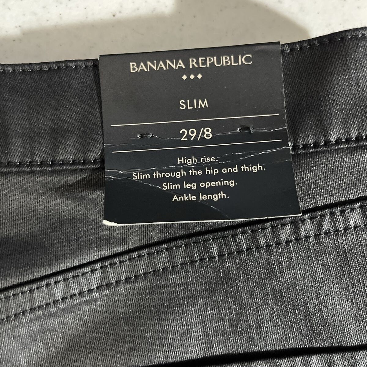 Banana Republic Women’s High Rise Vegan Suede Jean-Black- Size 29/8-NWT $90