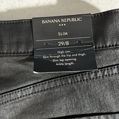 Banana Republic Women’s High Rise Vegan Suede Jean-Black- Size 29/8-NWT $90