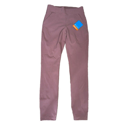 $60 Columbia Women's Anytime Slim Fit Pull-On Pants -UPF 50*- Fig- Small-New Tag