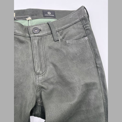 $975 Adriano Goldschmied AG Women’s The Legging Super Skinny Pants-Olive-27W-NEW