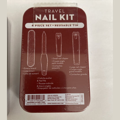 Lot Of 2 Kikkerland (1) Gentlemens Beard Kit (1) Nail Kit - Great Christmas Gift