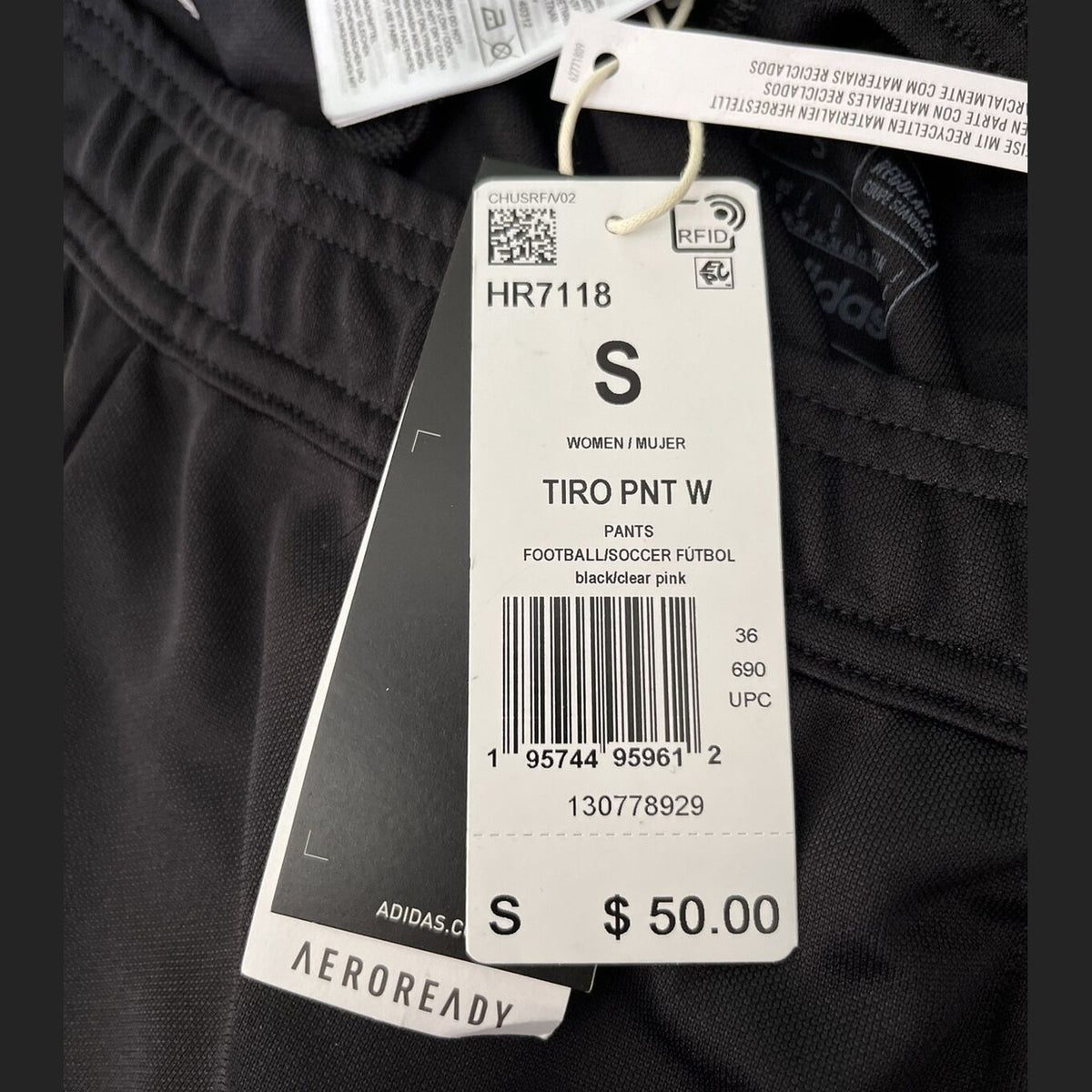 adidas Women's Tiro23 League Pants - Black / Pink- Small- New Tags $50