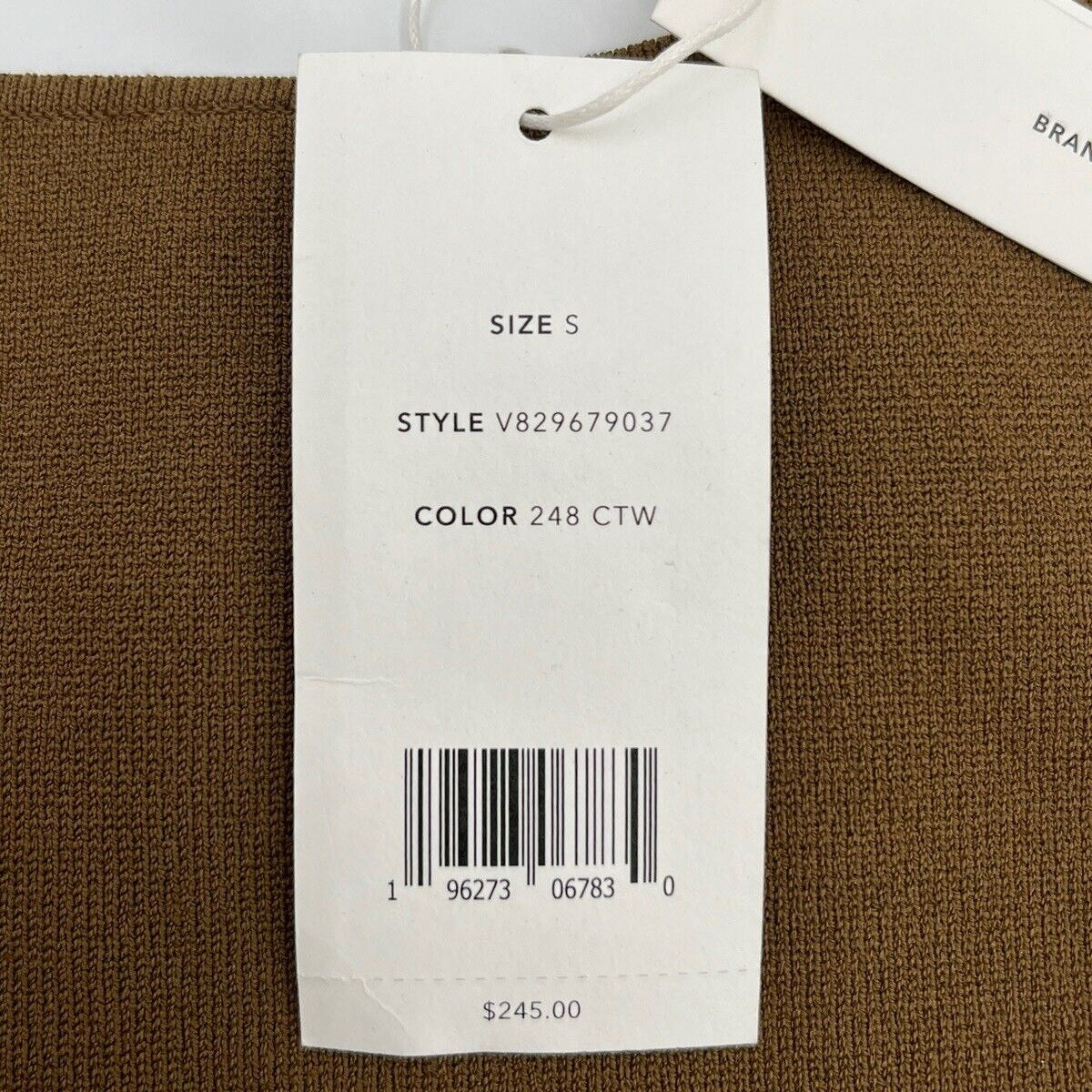 $245 Vince Women's Square Neck Viscose Tank Top - Cottonwood-Size: Small-NEW TAG