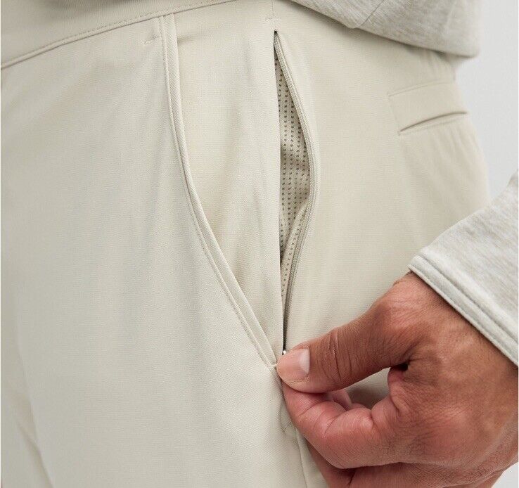 FLX Men’s Premium Stretch Chino Pants -Sand- 32W 32L