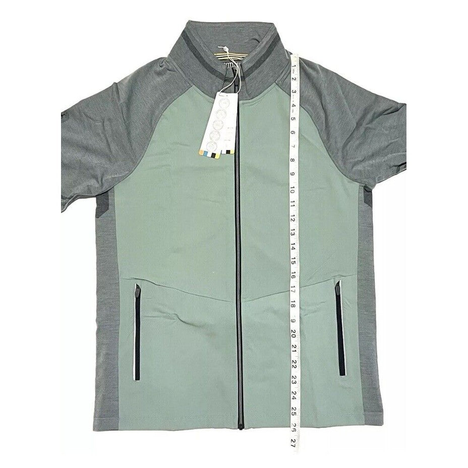 $220 Smartwool Men’s Intraknit Active Full Zip Jacket Merino - Lead Gray- Medium
