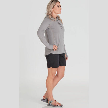 NRS Women’s Silkweight H2Core Hoodie - Sharkskin Grey-Size XSmall  UPF 50+- NEW