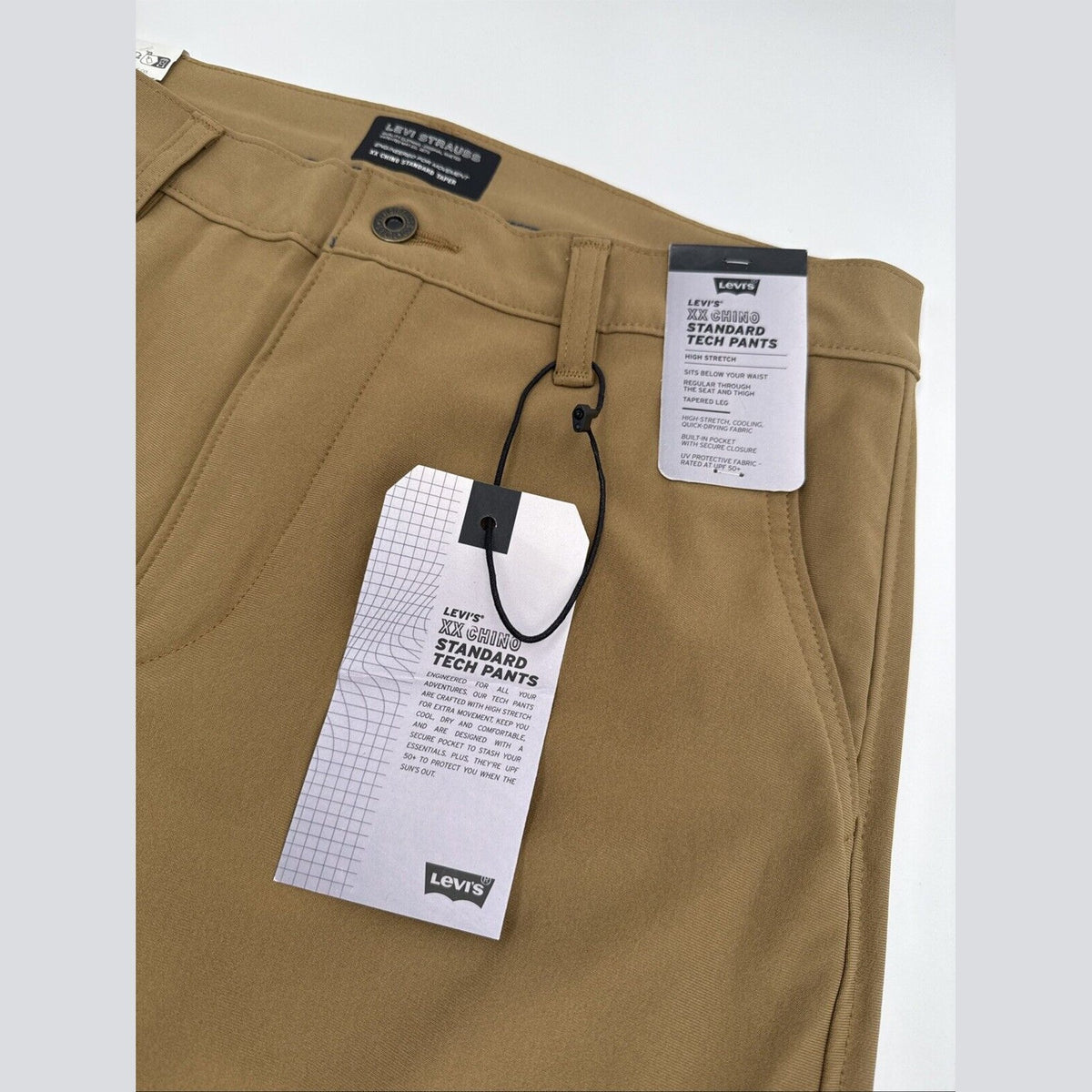 $69 Levi’s XX Chino Standard Tech Men’s Pants- Brown Walnut- 32W x 32L- New Tags
