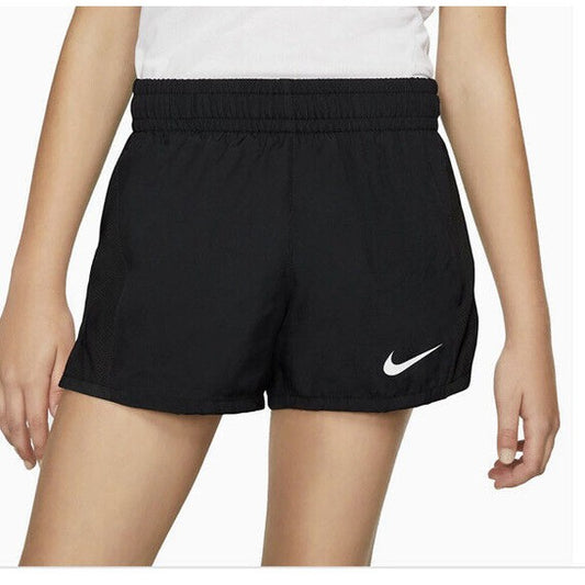 Nike Girls 7-16 Dri Fit Athletic Running Shorts  - Black - Large - New W/Tags$25