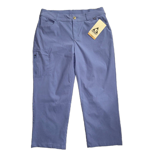 $75 Gerry Women's Lake Revive Stretch Capri Pants- Echo Blue- Medium- New Tag