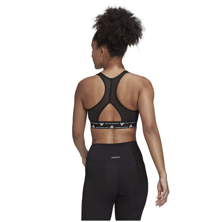 Adidas Powerreact Training Medium-Support Padded Bra-White-Size: MDD -New $35