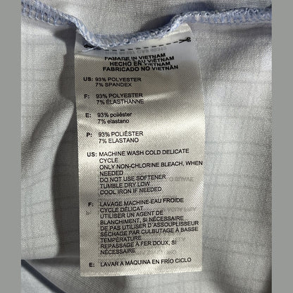 $65 Adidas Men’s Plaid Golf Stretch Polo Shirt UPF 50- Blue Dawn- Small-New Tag