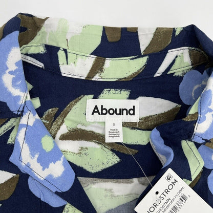 Abound By Nordstrom Men’s Button Soft Shirt-Navy Airbrush - Small- NEW Tag