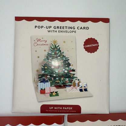 Up With Paper Lot Of 3 Holiday Pop-Up Christmas Cards- Combo - ($30) Great Deal!
