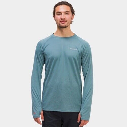$90 Grundens Men’s Solstrate Pro Crew- Quarry- Large- New