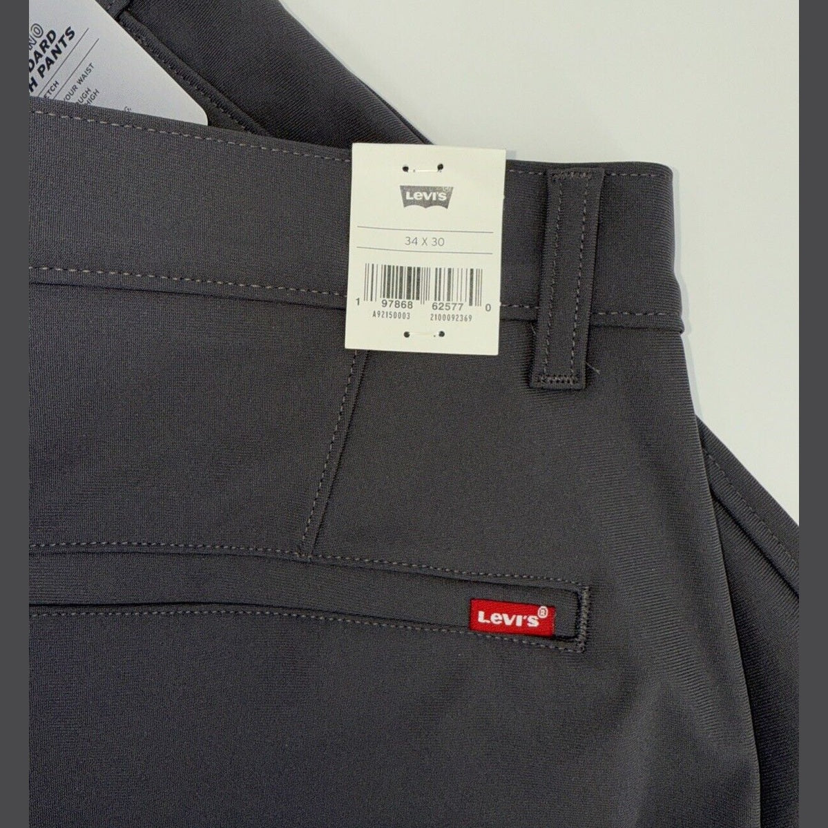 $69 Levi’s XX Chino Standard Tech Men’s Pants- Charred Grey- 34Wx30L
