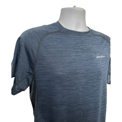 Eddie Bauer Men's Resolution Short Sleeve Tee Shirt-Storm Blue-Small-New Tag