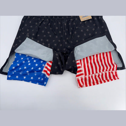 $80 Chubbies Men’s The Danger Zone 5.5” Ultimate Training Shorts-Black-Medium
