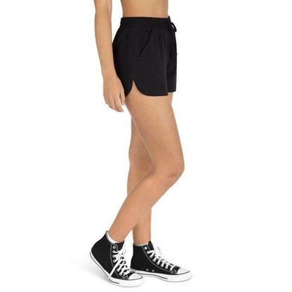 Hurley Women’s Juniors Ring Leader Woven Pull-On Shorts - Black- Small