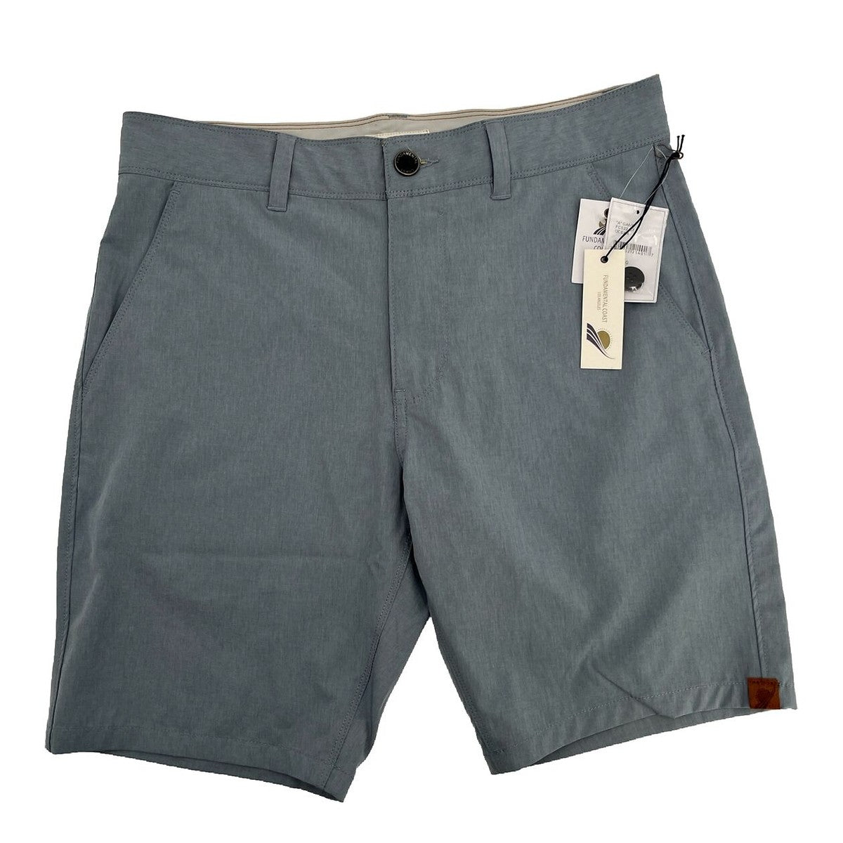 Fundamental Coast Men’s "A" Game Shorts Wicking Quick Dry-Ocean Blue-Size: 30W