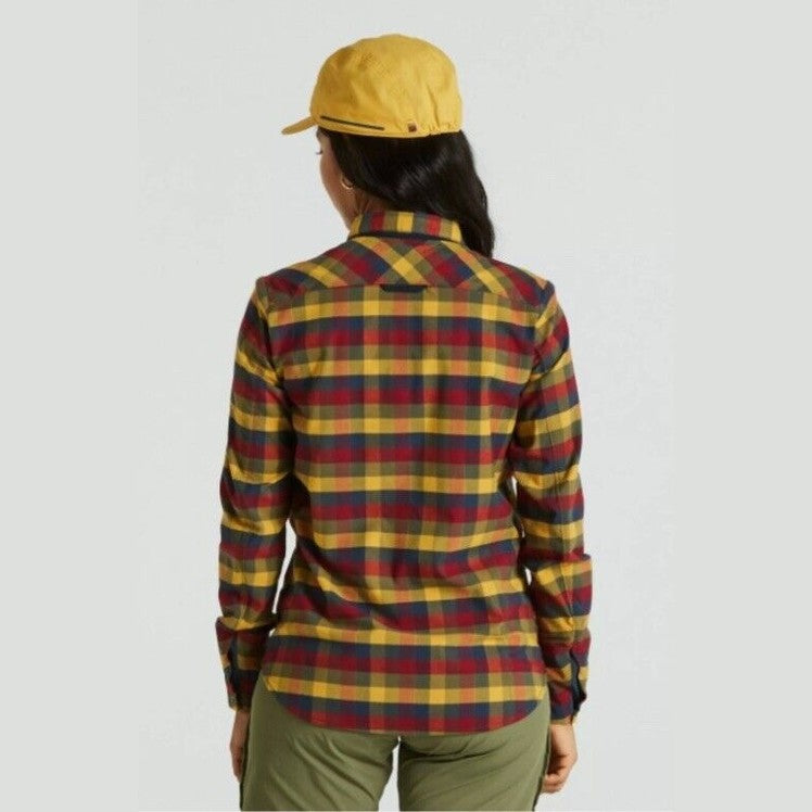 $180 FjallRaven Women’s Rider’s Flannel Plaid Thick Shirt- Flag Multi-Small-New