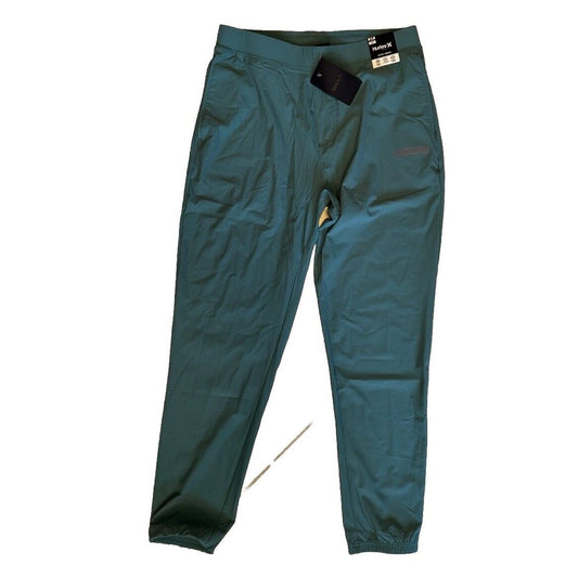 $60 Hurley Men's Bootcamp Active Woven Joggers- Lone Pine Green - Small - New