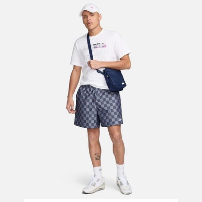 $60 NEW Nike Men’s Club Checkered Woven Flow Shorts-Blue/Grey- XLarge - New