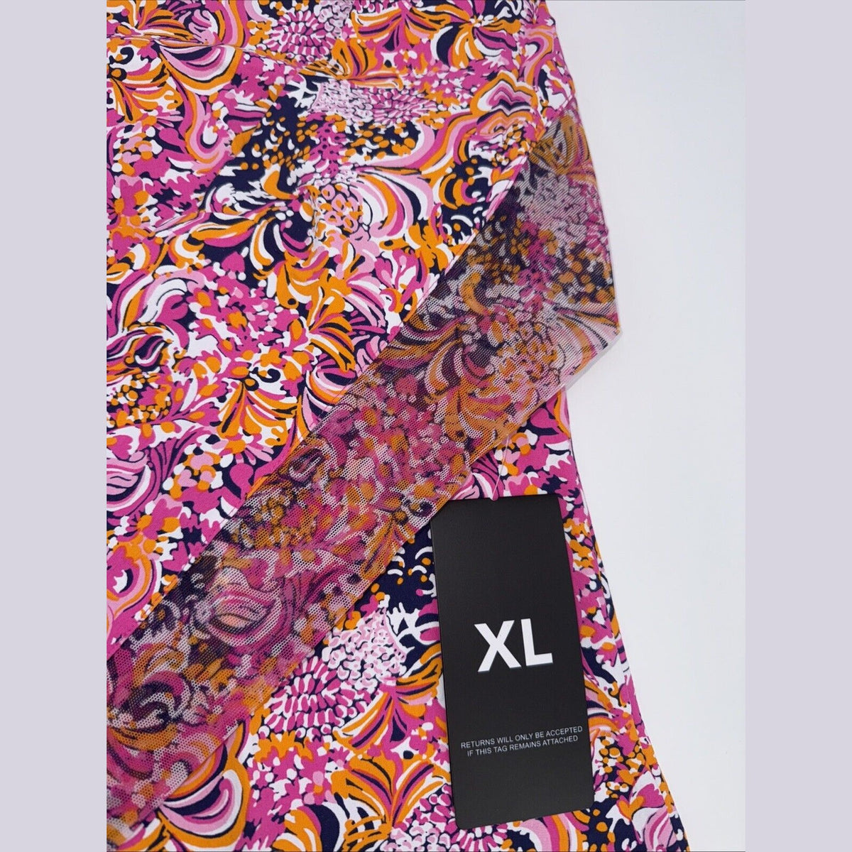 $100 Ibkul Women’s Long Sleeve Zip Mock Neck Top-Marissa-Hot Pink -XLarge -New