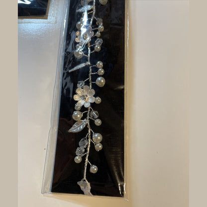 Combo Lot 3 PCs Studio His & Hers WEDDING Set: Hair Comb - Headpiece - Earrings