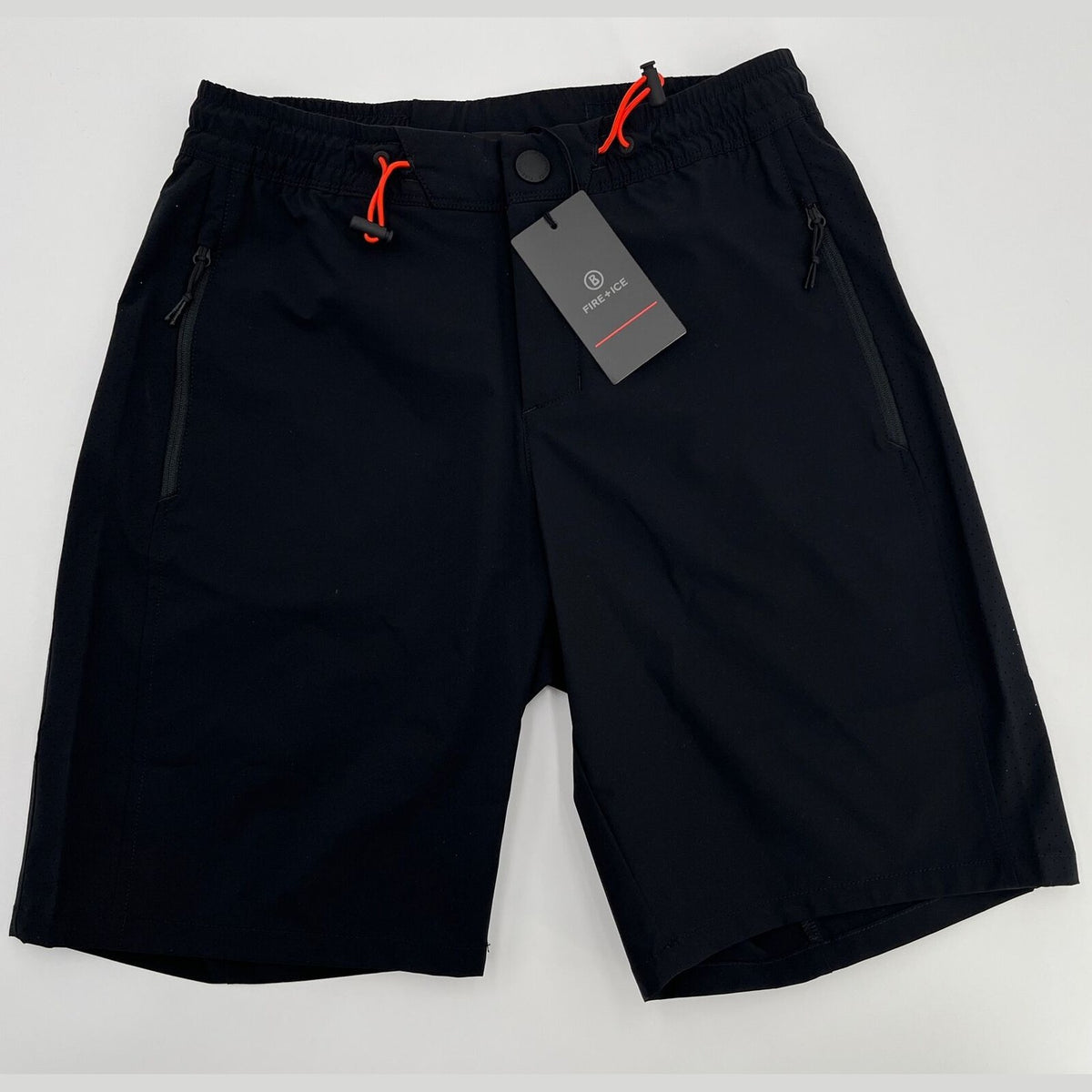 $200 Bogner Fire + Ice Black/orange Trim Roberta Hiking Shorts-Size: 4 XS-New