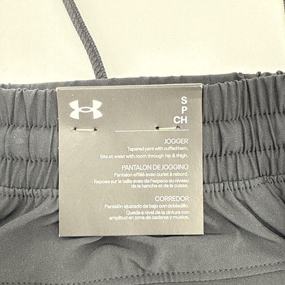 $80 Under Armour Men's UA Woven Vibe Cargo Joggers - Black - Small- New Tag