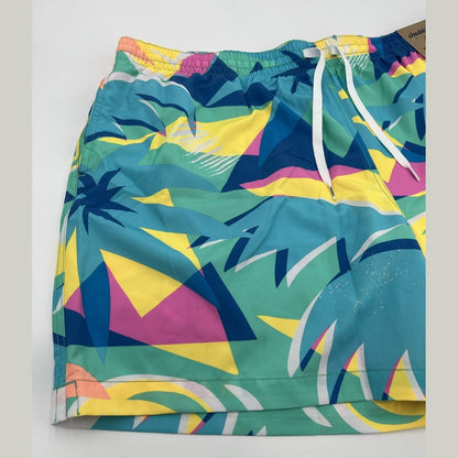 Chubbies Men's Stretch Swim Trunks 5.5" The Wave Dashers-Multi-2XLarge-New $70