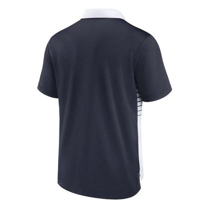 Nike Men's Dri-FIT Short Sleeve Denver Broncos Polo Shirt- White Blue- Small-New