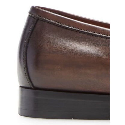 Ike Behar Trey Leather Loafers, Men's Size 8.5M- Brown NEW MSRP $450