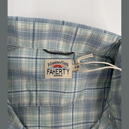 $158 Faherty Men’s the Movement Plaid Shirt - Beach Cove Plaid-Small- New Tags