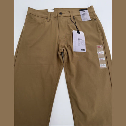 $70 Levi's Men's 511 Slim Tech Pants Stretch A92130010- Tan - 32W 30L - New Tag