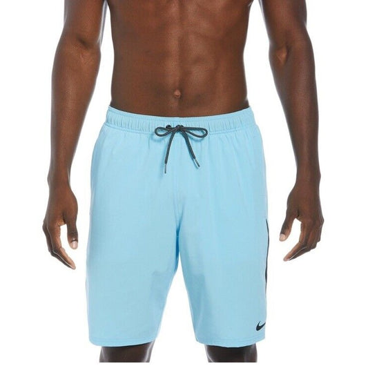 NIKE Men’s Contend Shorts Swim Trunks Volley 9” - Aquarius Blue- Small -NWT $60