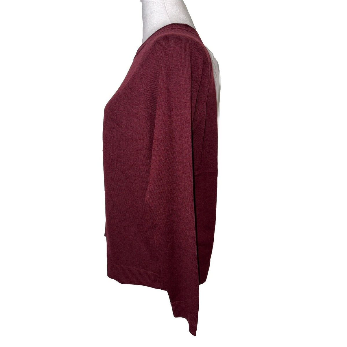 $100 Smartwool Women’s Colorblock Sweater-Cherry Heather (Maroon)-Medium -New