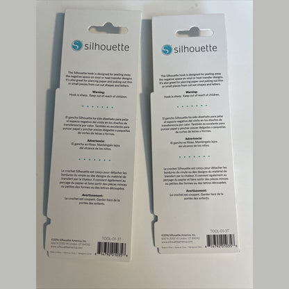 Lot Of 2 Silhouette America-Silhouette Hook- 2 Packages- Sealed New