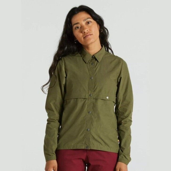 $180 Fjallraven Women's Rider’s Wind Jacket- Olive Khaki- Medium- New Tag