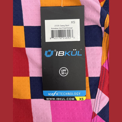 $79 IBKUL Women's Active Golf Tennis Skort - Annalise Pink/Orange-XSmall-New