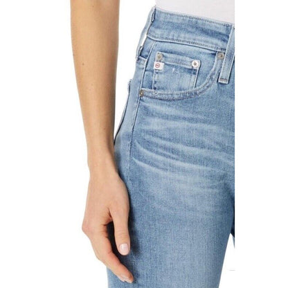 $235 AG Women’s Farrah Boot Crop Denim- 20 Years Undertow Destructed- Size 31