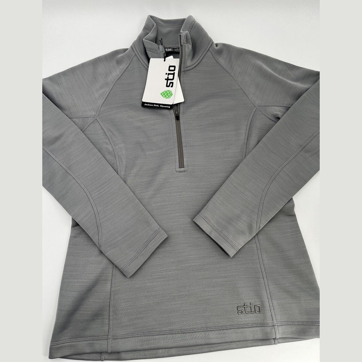 $129 STIO Women's Gannett Peak Half-Zip Fleece Pullover- Moon Dust- Medium -New