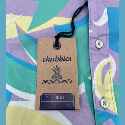 Chubbies Men’s Shirt The Surfside Friday Shirt-Multi -Small - New Tag $65