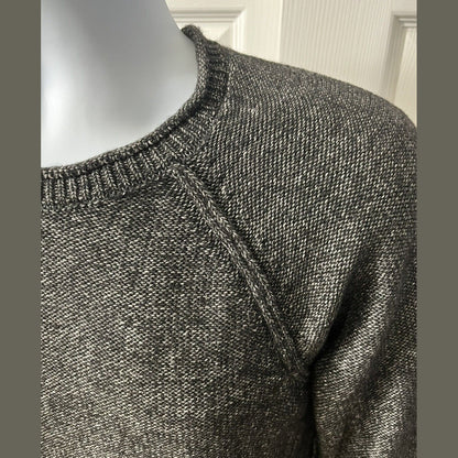And Now This Mens Waffle-Knit Crew Neck Pullover Sweater-Black-Small-New Tag $50