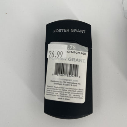 Lot Of 2 Foster Grant MicroVision GIDEON Folding Reader Glasses-Black,+3.25 -New