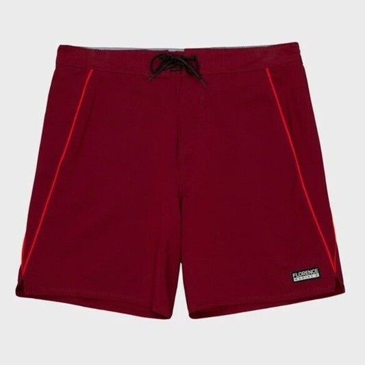 $75 Florence Marine X Burgee Gamma Boardshort  7.5" - Maroon- Size: 32”- NEW Tag