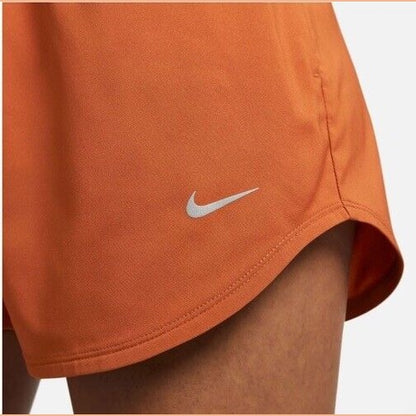 Nike One Women's Dri-FIT UltraHigh Waisted 3" Brief-Lined Shorts-Dk Russet-Small